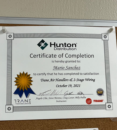 Hunton Distribution Certificate of Completion