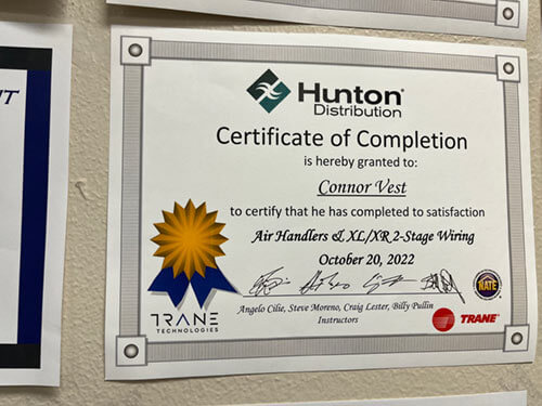 Hunton Distribution Certificate
